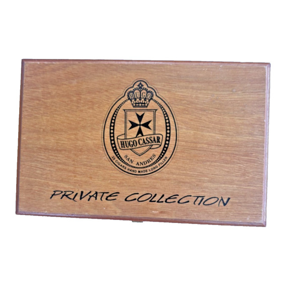 Hugo Cassar Other - Vintage Dovetail Hugo Cassar Robosto Private Collection Wooden Cigar Box Mexico